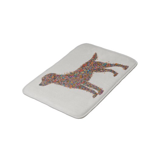 Labrador Retriever Butterfly Silhouette | Dog Mama Badmat (Gekanteld)