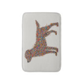 Labrador Retriever Butterfly Silhouette | Dog Mama Badmat (Voorkant Verticaal)