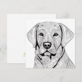 Labrador Retriever cadeaukaart Kaart (Voorkant / Achterkant)