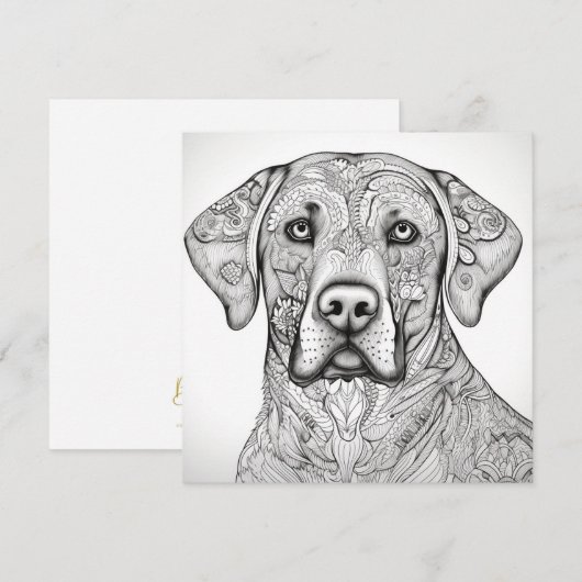 Labrador Retriever cadeaukaart Kaart (Voorkant / Achterkant)