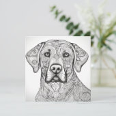 Labrador Retriever cadeaukaart Kaart (Staand voorkant)