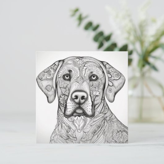 Labrador Retriever cadeaukaart Kaart (Staand voorkant)