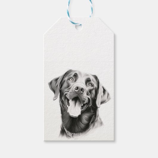  labrador Retriever Cadeaulabel (Voorkant)