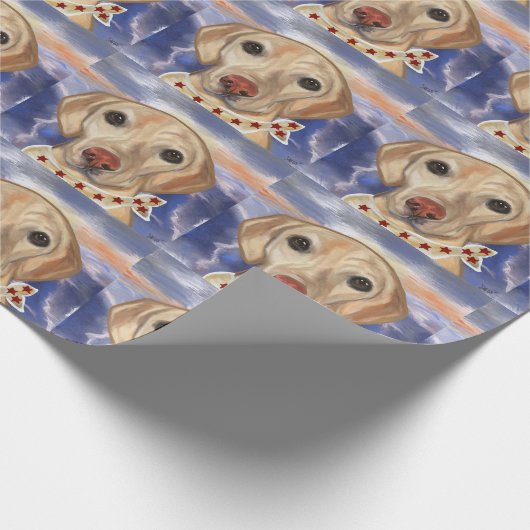 Labrador Retriever Cadeaupapier (Hoek)