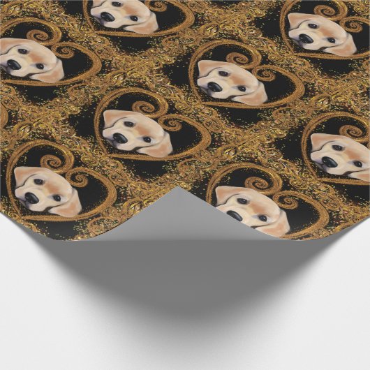 Labrador Retriever Cadeaupapier (Hoek)