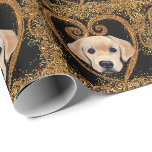 Labrador Retriever Cadeaupapier (Rol Hoek)
