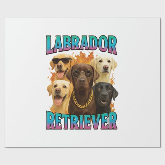 Labrador Retriever Cadeaupapier (Vlak)
