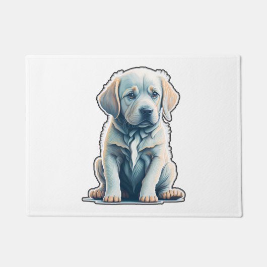 Labrador Retriever Calm Puppy Deurmat (Voorkant)