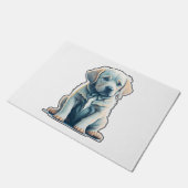 Labrador Retriever Calm Puppy Deurmat (Schuin)