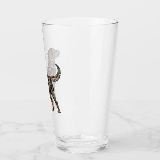 Labrador Retriever Camouflage Drink Glas (Links)