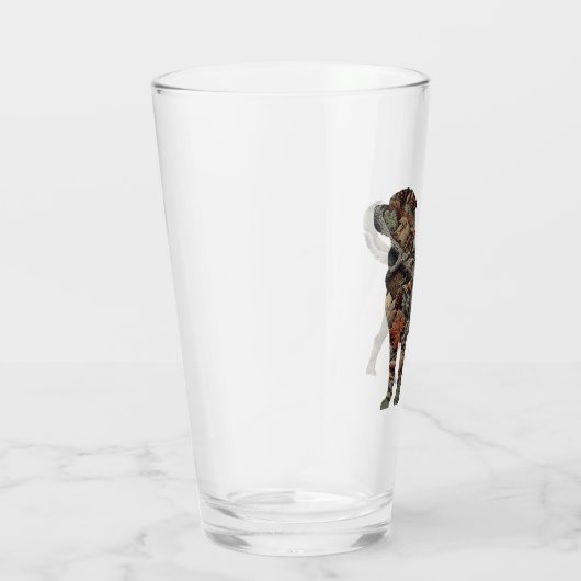 Labrador Retriever Camouflage Drink Glas (Rechts)