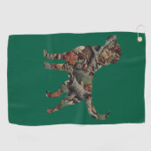 Labrador Retriever Camouflage Golf Handdoek (Horizontaal)