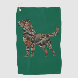 Labrador Retriever Camouflage Golf Handdoek