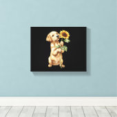 Labrador Retriever Canvas Afdruk (Insitu (Houten vloer))