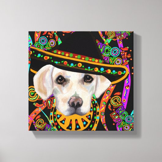 Labrador Retriever Canvas Afdruk (Voorkant)