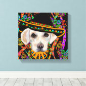 Labrador Retriever Canvas Afdruk (Insitu (Houten vloer))