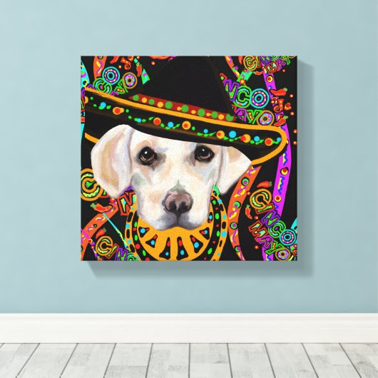 Labrador Retriever Canvas Afdruk (Insitu (Houten vloer))