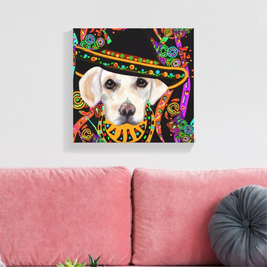 Labrador Retriever Canvas Afdruk (Insitu (Woonkamer))