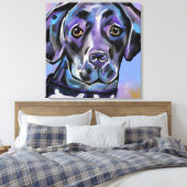 LABRADOR RETRIEVER CANVAS AFDRUK (Insitu (Slaapkamer))