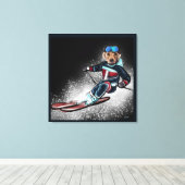 LABRADOR RETRIEVER  CANVAS AFDRUK (Insitu (Houten vloer))