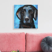 Labrador Retriever Canvas Afdruk (Insitu (Woonkamer))