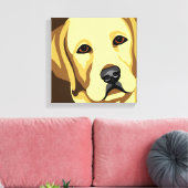 Labrador Retriever Canvas Kunst (Insitu (Woonkamer))