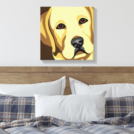 Labrador Retriever Canvas Kunst (Insitu (Slaapkamer))