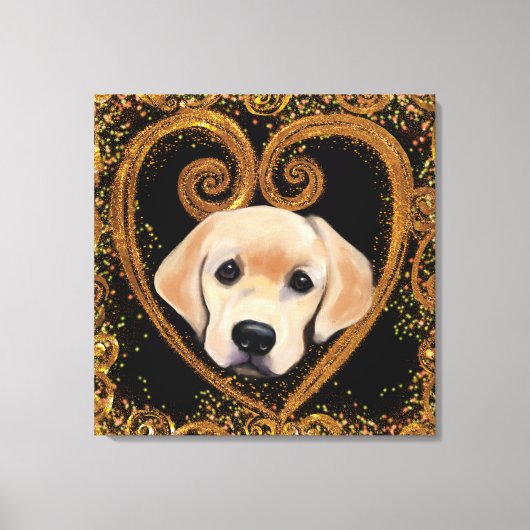 Labrador Retriever Canvas Print (Voorkant)