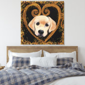 Labrador Retriever Canvas Print (Insitu (Slaapkamer))
