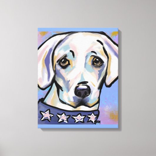 Labrador Retriever Canvas Print (Voorkant)