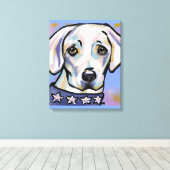 Labrador Retriever Canvas Print (Insitu (Houten vloer))
