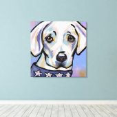 Labrador Retriever Canvas Print (Insitu (Houten vloer))
