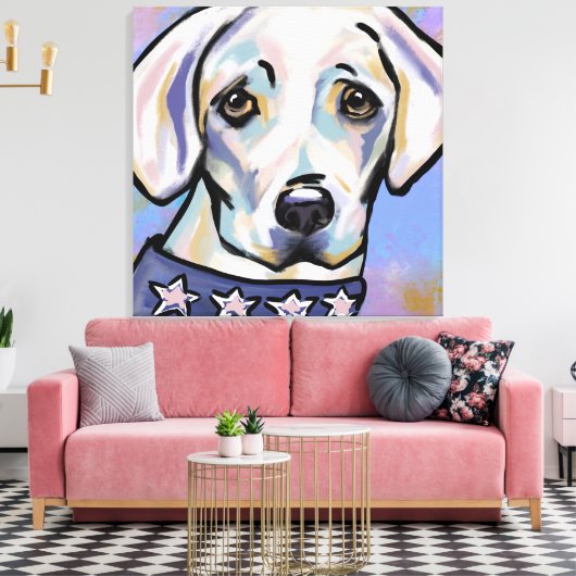 Labrador Retriever Canvas Print (Insitu (Woonkamer))