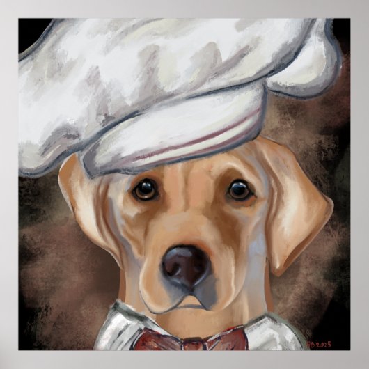 Labrador Retriever Canvas Print (Voorkant)