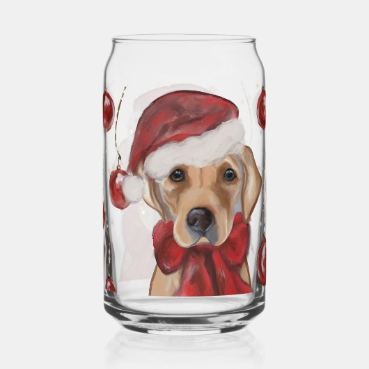 Labrador Retriever Canvasprint Blikvorm Glas (Achterkant)