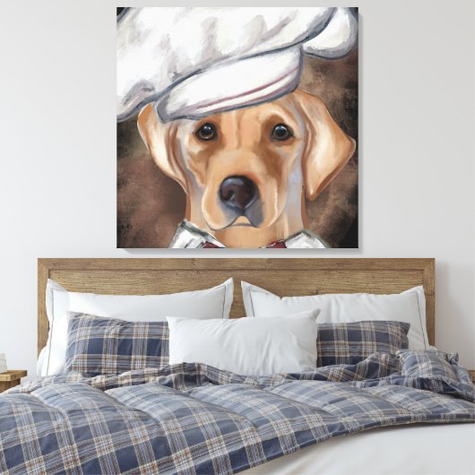 Labrador Retriever Canvasprint Canvas Afdruk (Insitu (Slaapkamer))