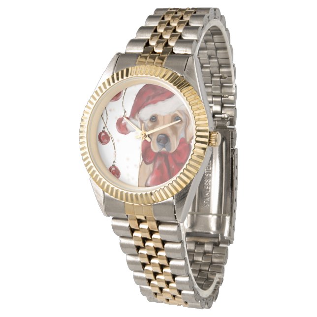 Labrador Retriever Canvasprint Horloge (Gekanteld)