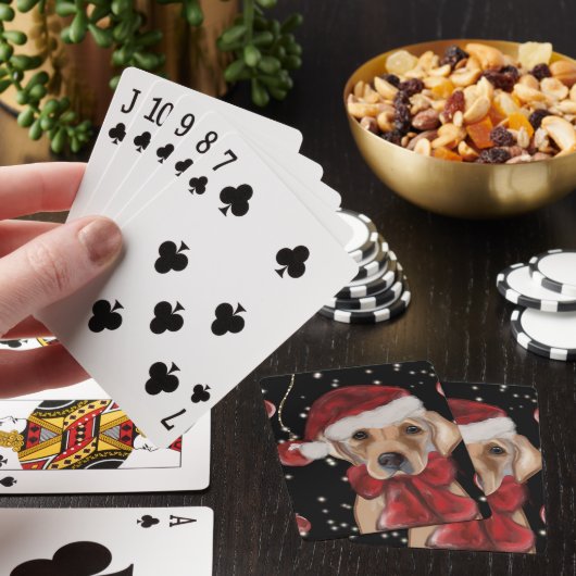 Labrador Retriever Canvasprint Pokerkaarten (Insitu)