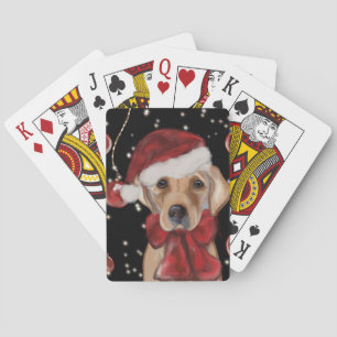 Labrador Retriever Canvasprint Pokerkaarten