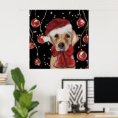 Labrador Retriever Canvasprint Poster (Thuiskantoor)