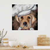 Labrador Retriever Canvasprint Poster (Keuken)