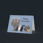 Labrador Retriever Chanoeka Kaart Menorah Dreidel<br><div class="desc">Het herdenken van familie en vrienden tijdens het Chanoekaseizoen is een prachtige manier om contact te houden met de mensen waar je van houdt en waar je om geeft. Ik heb met liefde en zorg een Chanoekaartje voor honden gemaakt en ik ben er zeker van dat iedereen die van honden...</div>