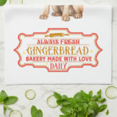 Labrador Retriever Chef Baking Gingerbread Theedoek (Gevouwen)