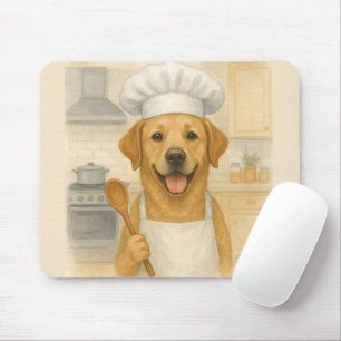 Labrador Retriever Chef Grappige Thuis Koken Muismat