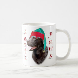 Labrador Retriever (choc) Santa Paws Koffiemok