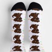 Labrador Retriever Chocoate Cartoon Traits Sokken (Top)