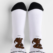 Labrador Retriever Chocolade Cartoon Anatomie Sokken (Top)