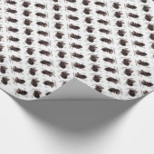 Labrador Retriever (chocolade) Geschiedenis Ontwer Cadeaupapier (Hoek)