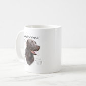 Labrador Retriever (chocolade) Geschiedenis Ontwer Koffiemok (Voorkant links)