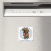 Labrador Retriever (chocolade) Granddog Magneet (Insitu (Vaatwasser))